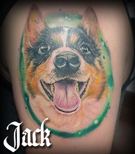 Daddy Jack - Dog Portrait tattoo